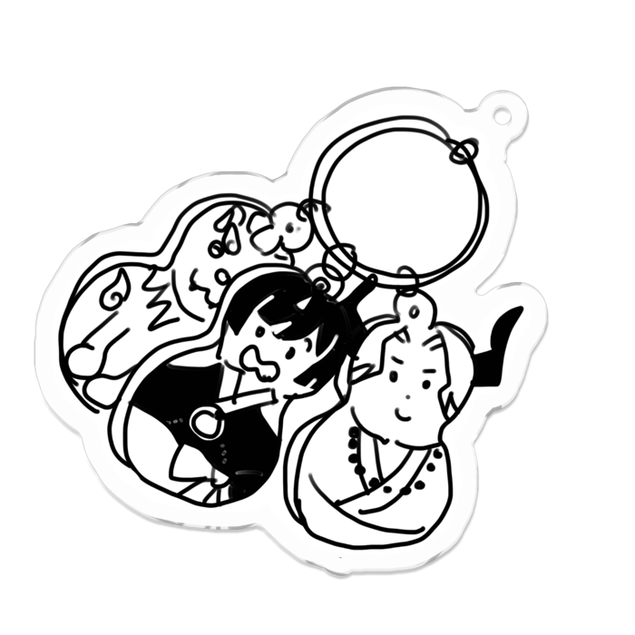 アクリルキーホルダー - 70 x 70 (mm)