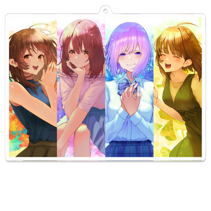 アクリルキーホルダー - 100 x 100 (mm)