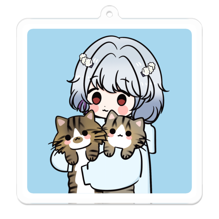 アクリルキーホルダー - 70 x 70 (mm)
