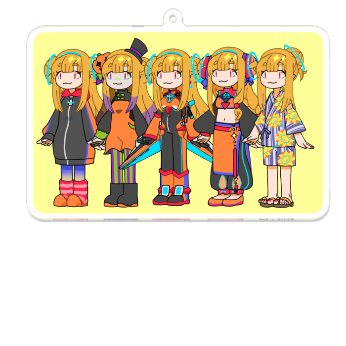 アクリルキーホルダー - 100 x 100 (mm)