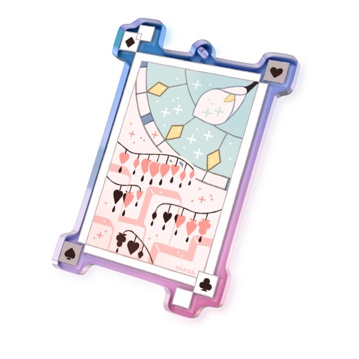 オーロラアクリルキーホルダー - 70 × 70mm