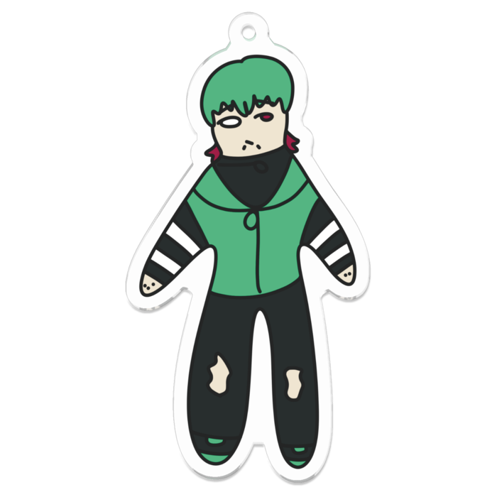 【ぶい〜】アクリルキーホルダー - 70 x 70 (mm)