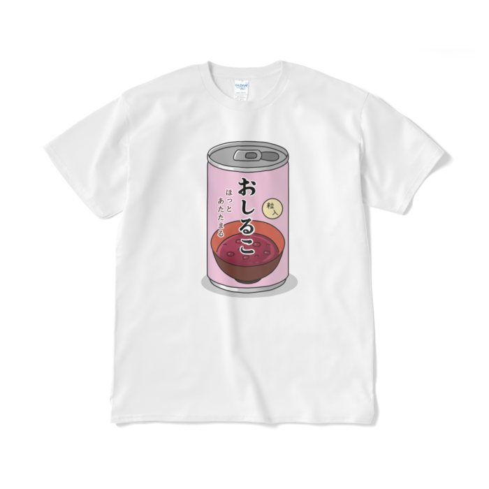 おしるこの缶Tシャツ（短納期） - XL - ホワイト