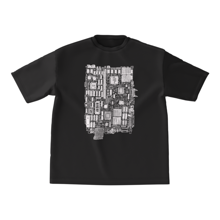 ビッグシルエットTシャツ - M -