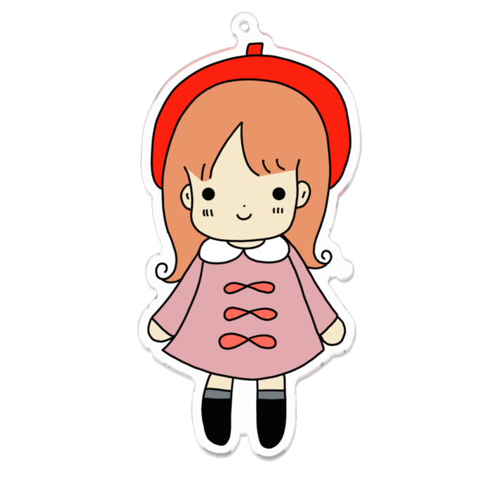 アクリルキーホルダー（コーティング） - 100 x 100 (mm)