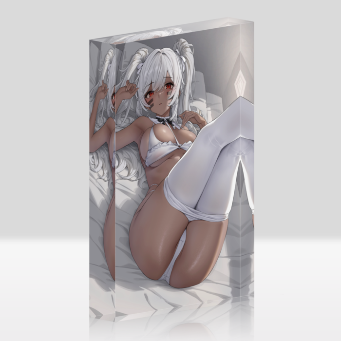 アクリルブロック - 100x148mm(ホワイトタイプ)