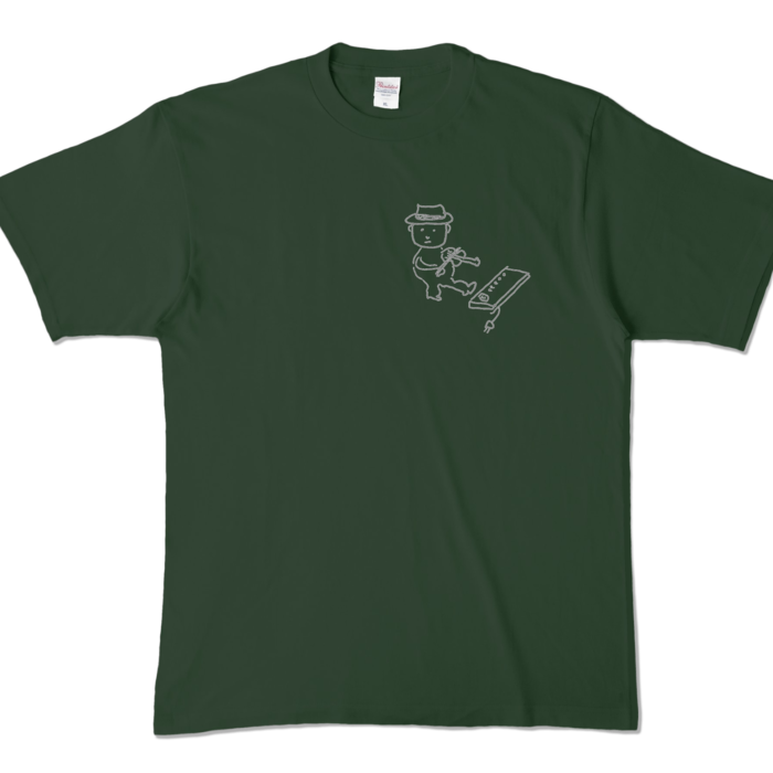 Tシャツ - XL - フォレスト (濃色)-キャラ小