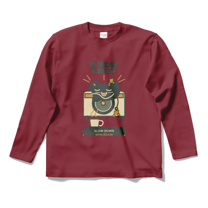 ロングスリーブTシャツ - S - バーガンディ