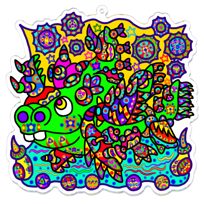 アクリルキーホルダー - 100 x 100 (mm)