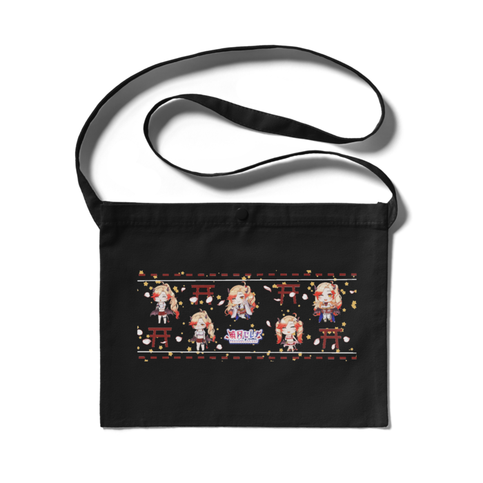【暁月セレナ】SDせれな サコッシュ Black - 300 x 230 (mm)