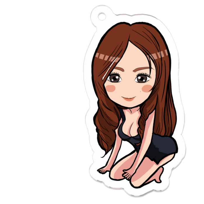 アクリルキーホルダー - 50 x 50 (mm)