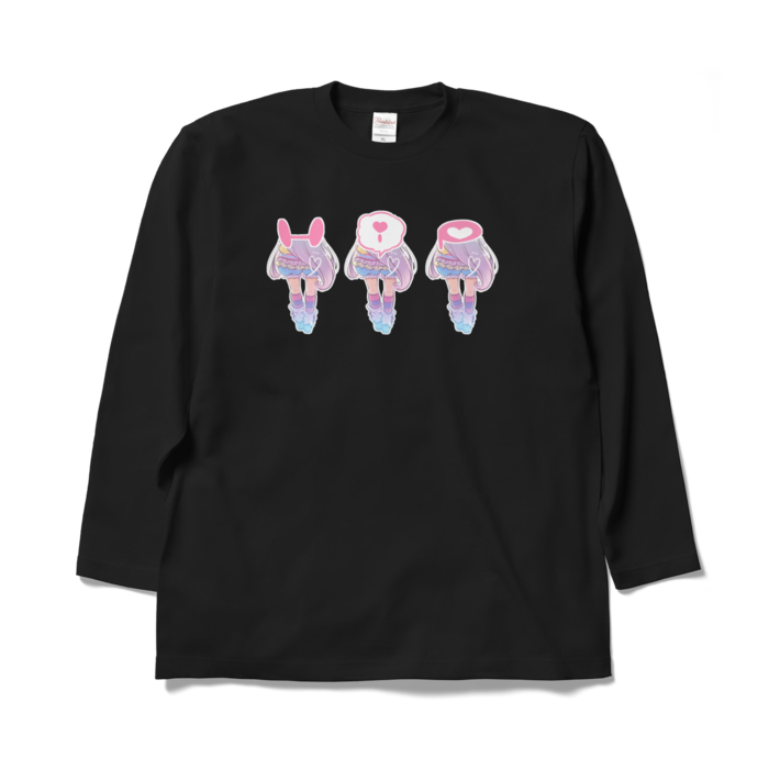ロングスリーブTシャツ - XL - ブラック