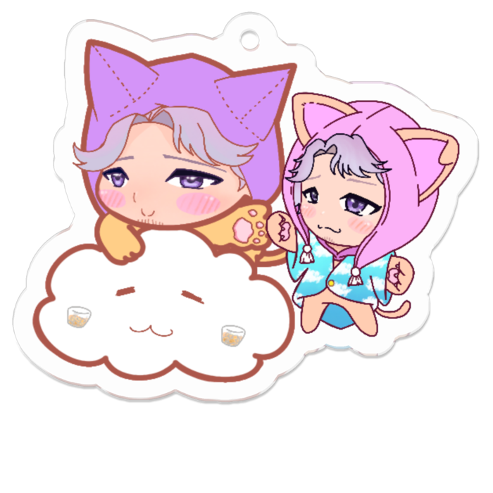 アクリルキーホルダー - 50 x 50 (mm)