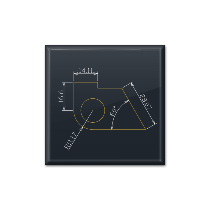 缶バッジ - 四角形40mm