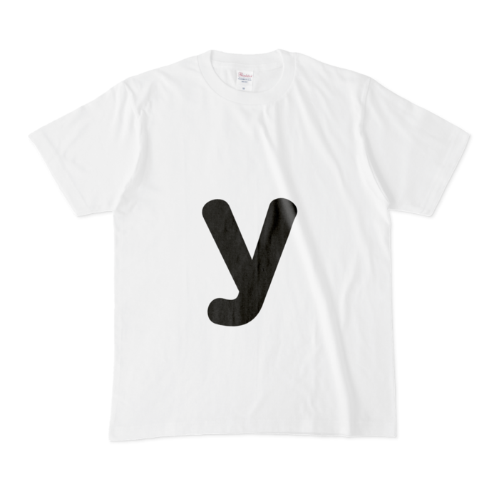 「y」（小文字）Tシャツ - M - 白