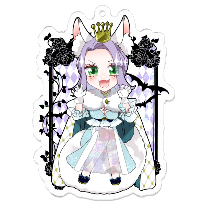 アクリルキーホルダー（コーティング） - 70 x 70 (mm)