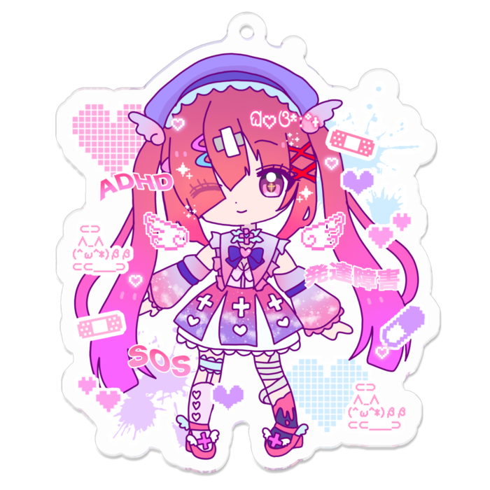 アクリルキーホルダー - 70 x 70 (mm)