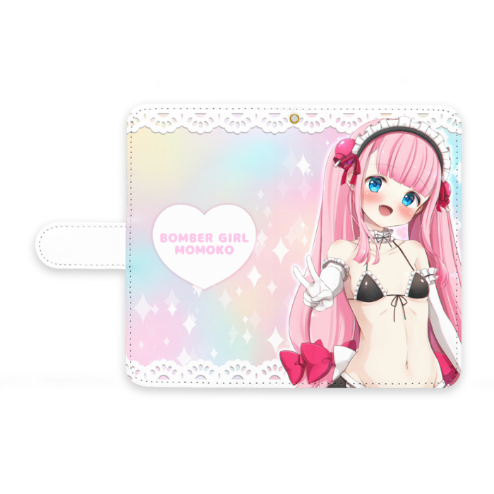 手帳型Androidケース - M - ストラップ穴 あり