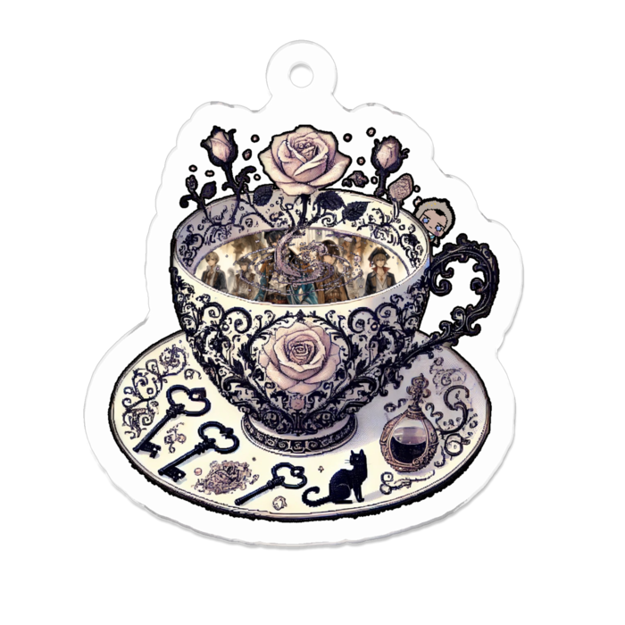 アクリルキーホルダー - 50 x 50 (mm)