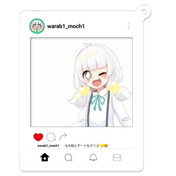 アクリルキーホルダー - 70 x 70 (mm)