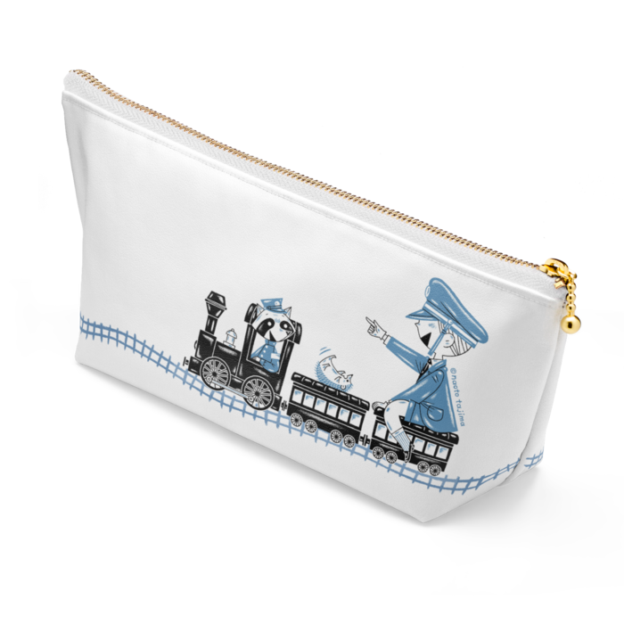 ポーチ - 長さ21.5cm / 高さ10cm - ホワイト