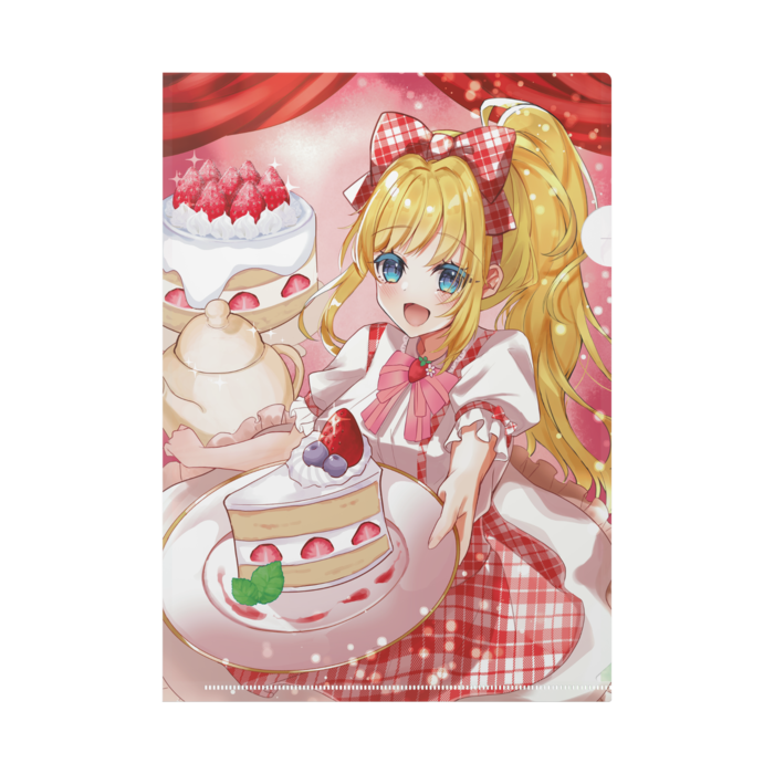 クリアファイル 【ショートケーキ＆豆大福】