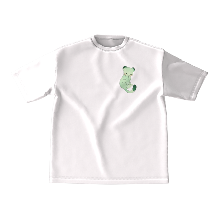 ビッグシルエットTシャツ - M - 両面(白)