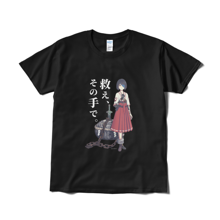 『オノゴロ物語』救え－ハル（A）Tシャツ（短納期） - L - ブラック