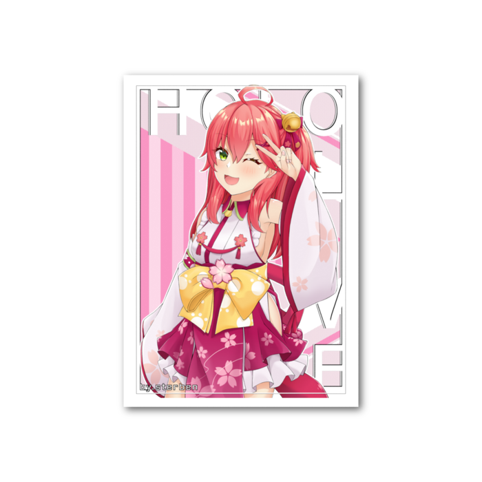 フォト風カード - 縦 - 両面 さくらみこ