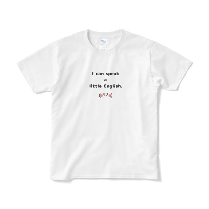英語少し話せますTシャツ（短納期） - S - ホワイト