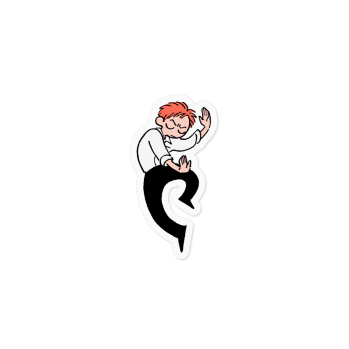 ステッカー - 100 x 100 (mm)白