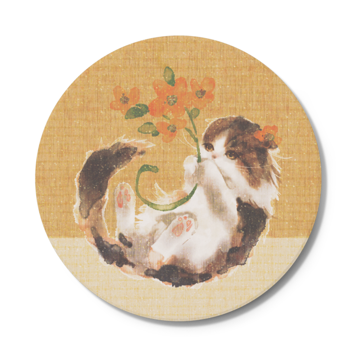 コースター黄 - 円形