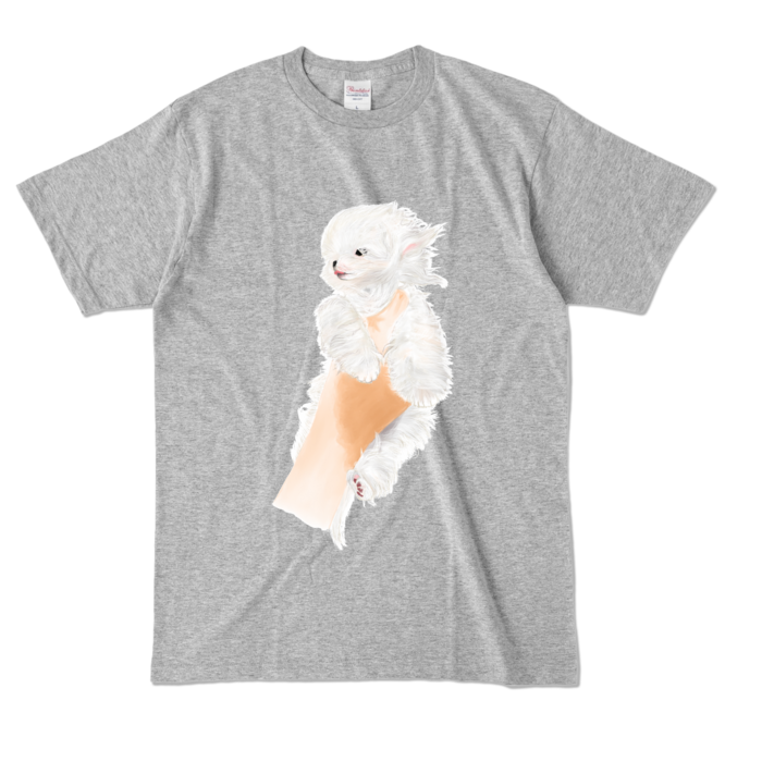 カラーTシャツ - L - 杢グレー (濃色)
