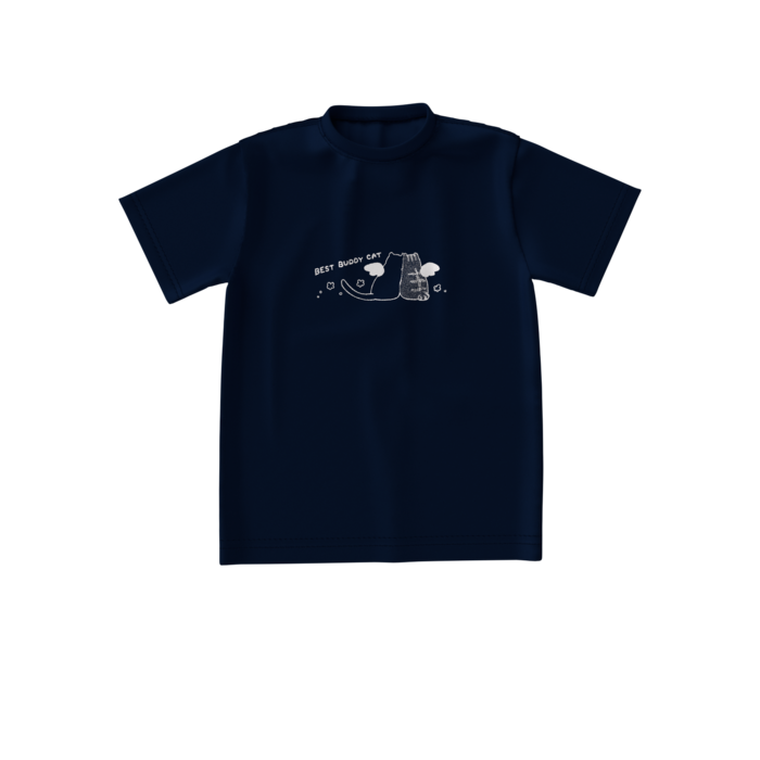 ビッグシルエットTシャツ(ネイビー) - S -