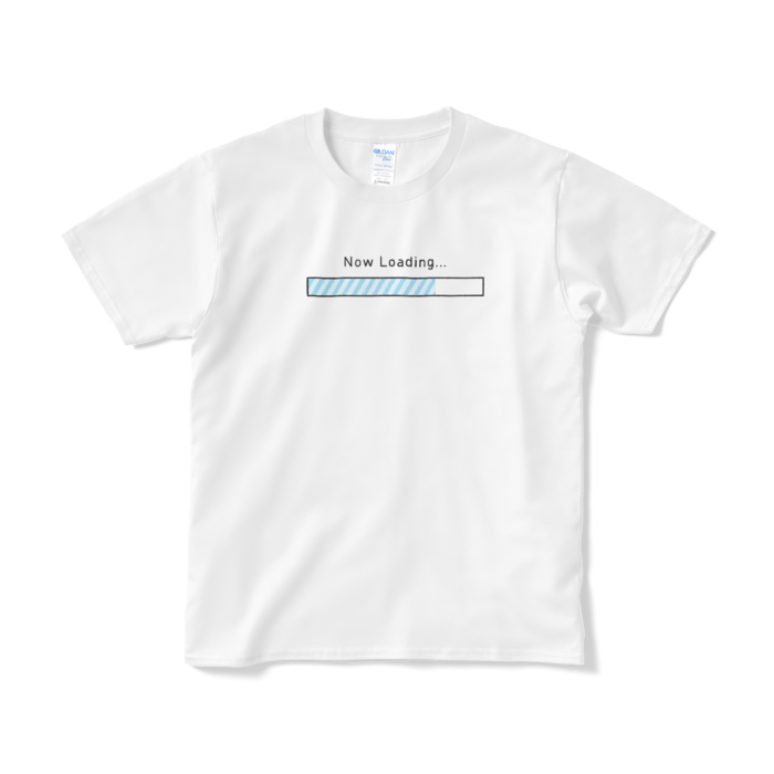 Now Loading（ブルー）Tシャツ - S - ホワイト