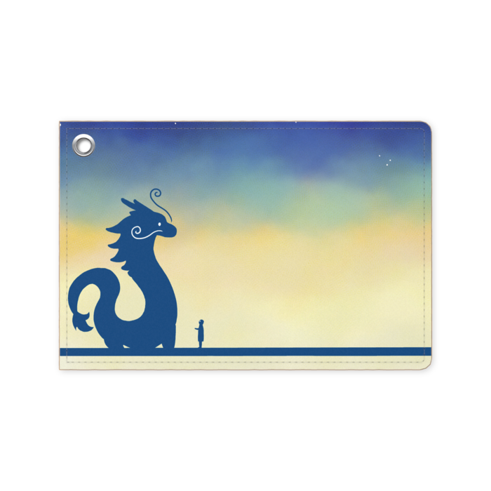 【龍との遭遇-碧黄-】パスケース 