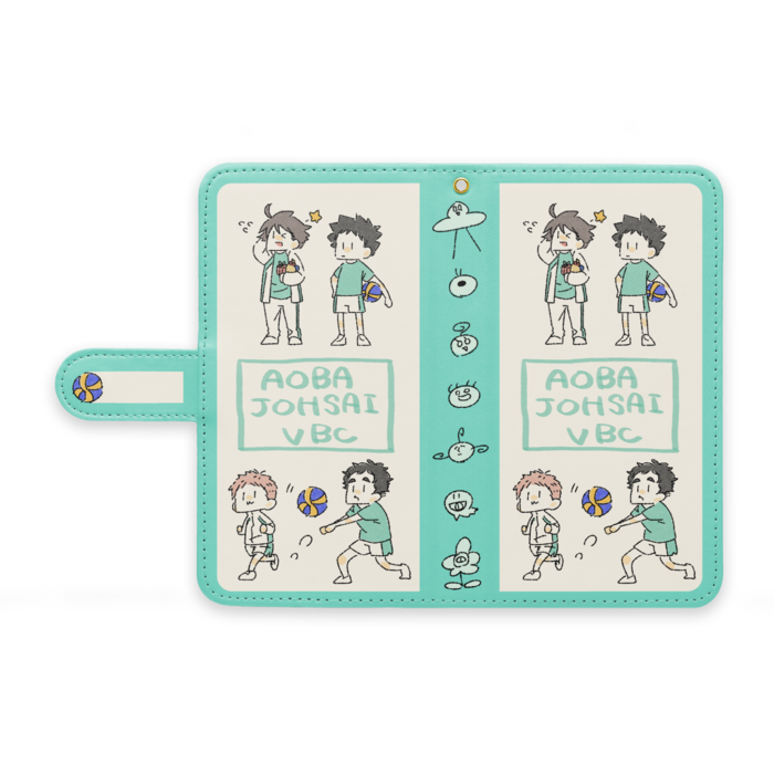 青城レギュラー3年 手帳型androidケース みずがね堂 Booth 青城レギュラー3年 手帳型androidケース みずがね堂 Booth