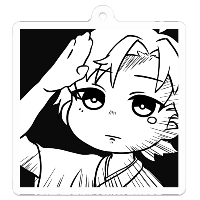 アクリルキーホルダー（コーティング） - 50 x 50 (mm)