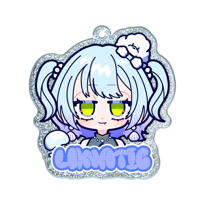 ラメアクリルキーホルダー - 50 × 50mm