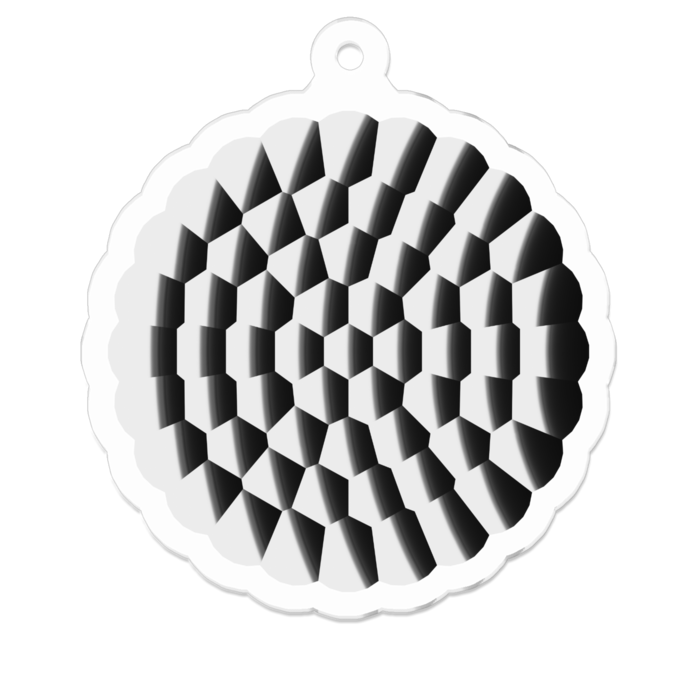 アクリルキーホルダー - 50 x 50 (mm)