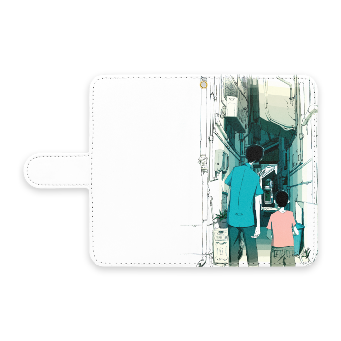 手帳型Androidケース - S - ストラップ穴 あり