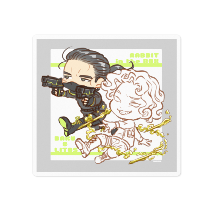 ステッカー - 100 x 100 (mm)