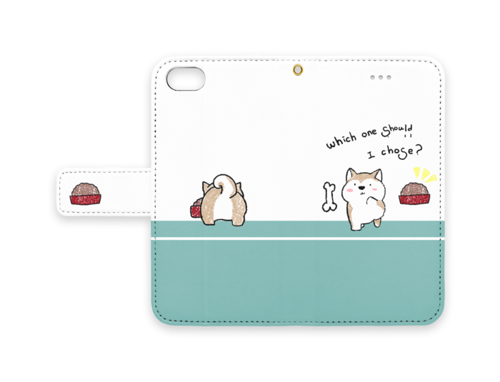 手帳型iPhoneケース - iPhone 8 / 7 - ストラップ穴 あり