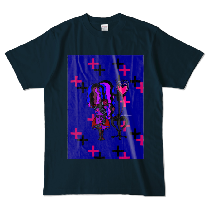 カラーTシャツ - L - ネイビー (濃色)