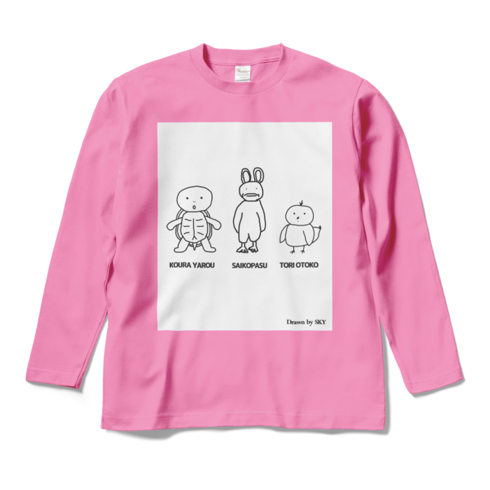 ロングスリーブTシャツ - M - ピンク