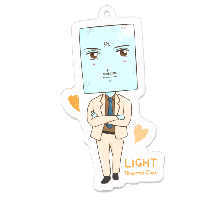 アクリルキーホルダー - 70 x 70 (mm)