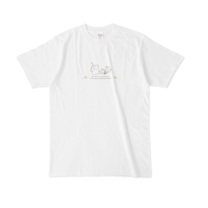 悪ヒロノラTシャツver２　Tシャツ - L - 白