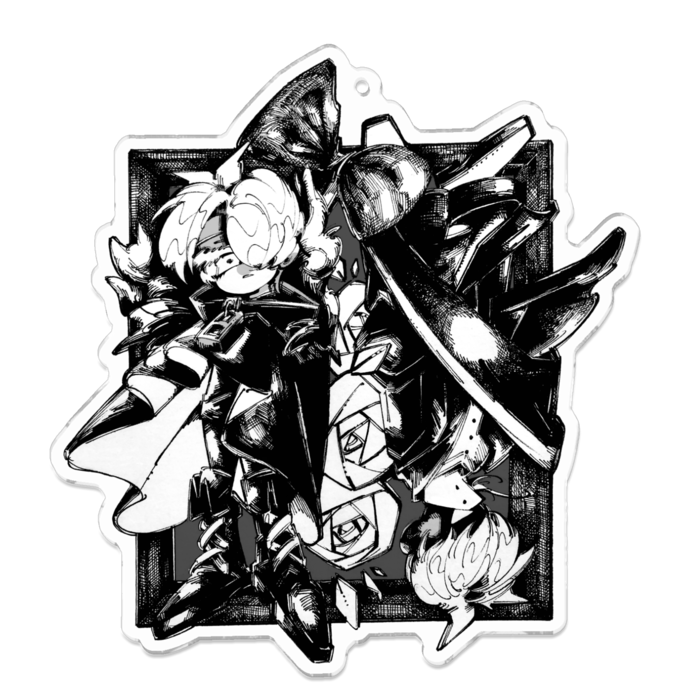 アクリルキーホルダー - 100 x 100 (mm)