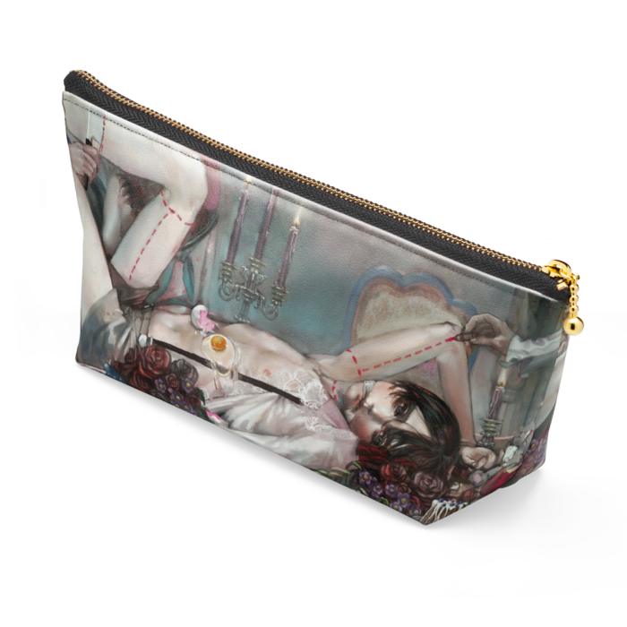 ポーチ - 長さ21.5cm / 高さ10cm - ブラック