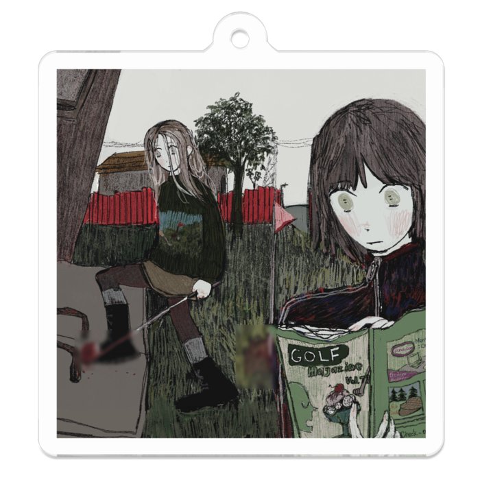 アクリルキーホルダー - 50 x 50 (mm)